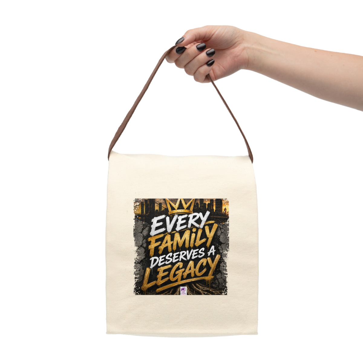 Canvas Lunch Bag — "Every Family Deserves a Legacy" Insulated Tote