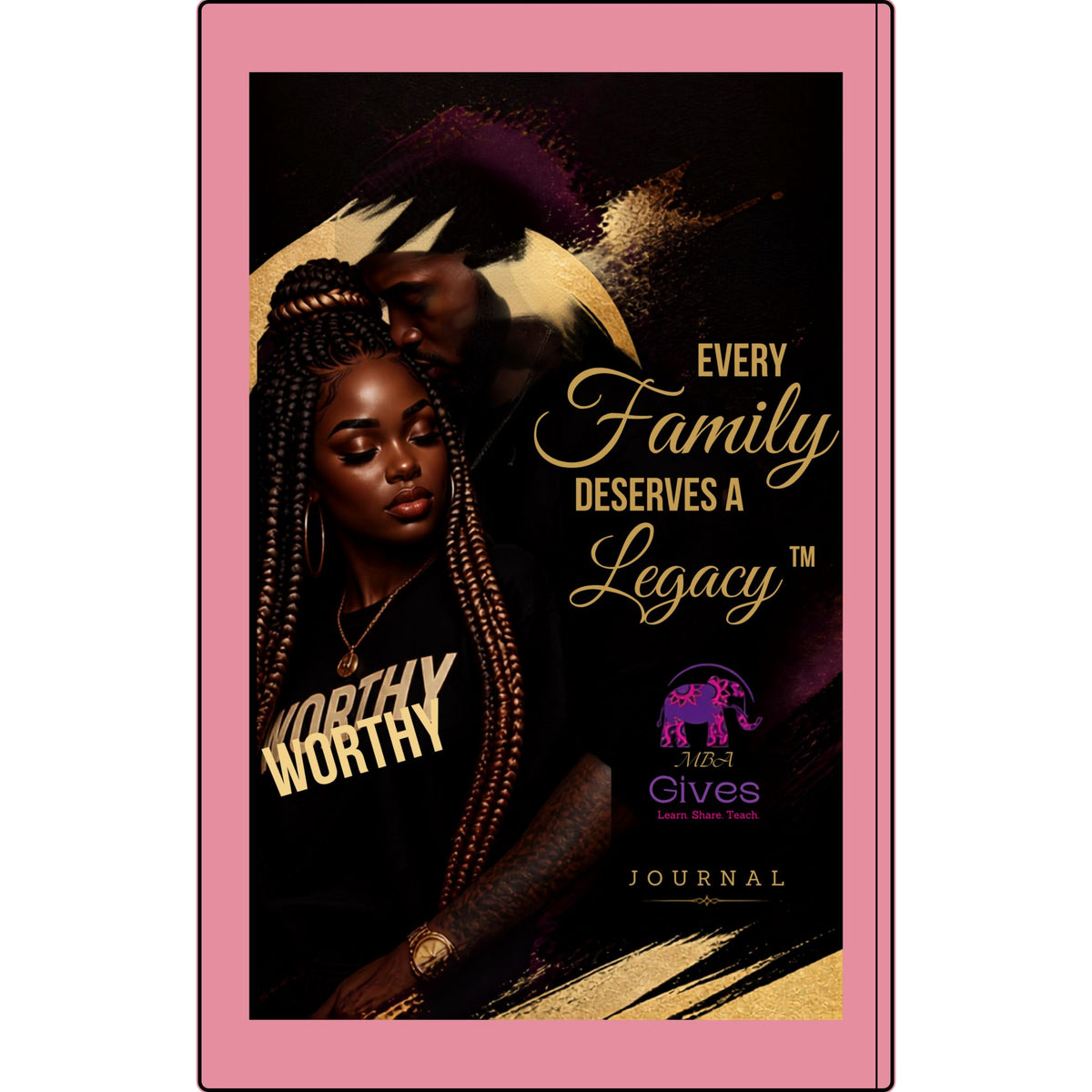 Legacy Vegan Leather Journal — "Every Family Deserves a Legacy" Engraved