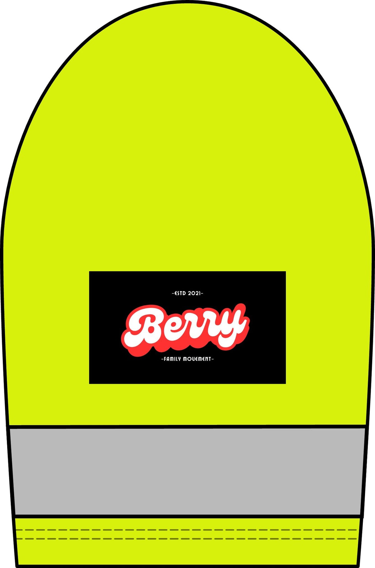 Hi-Vis Reflective Safety T-Shirt with "Berry" Logo