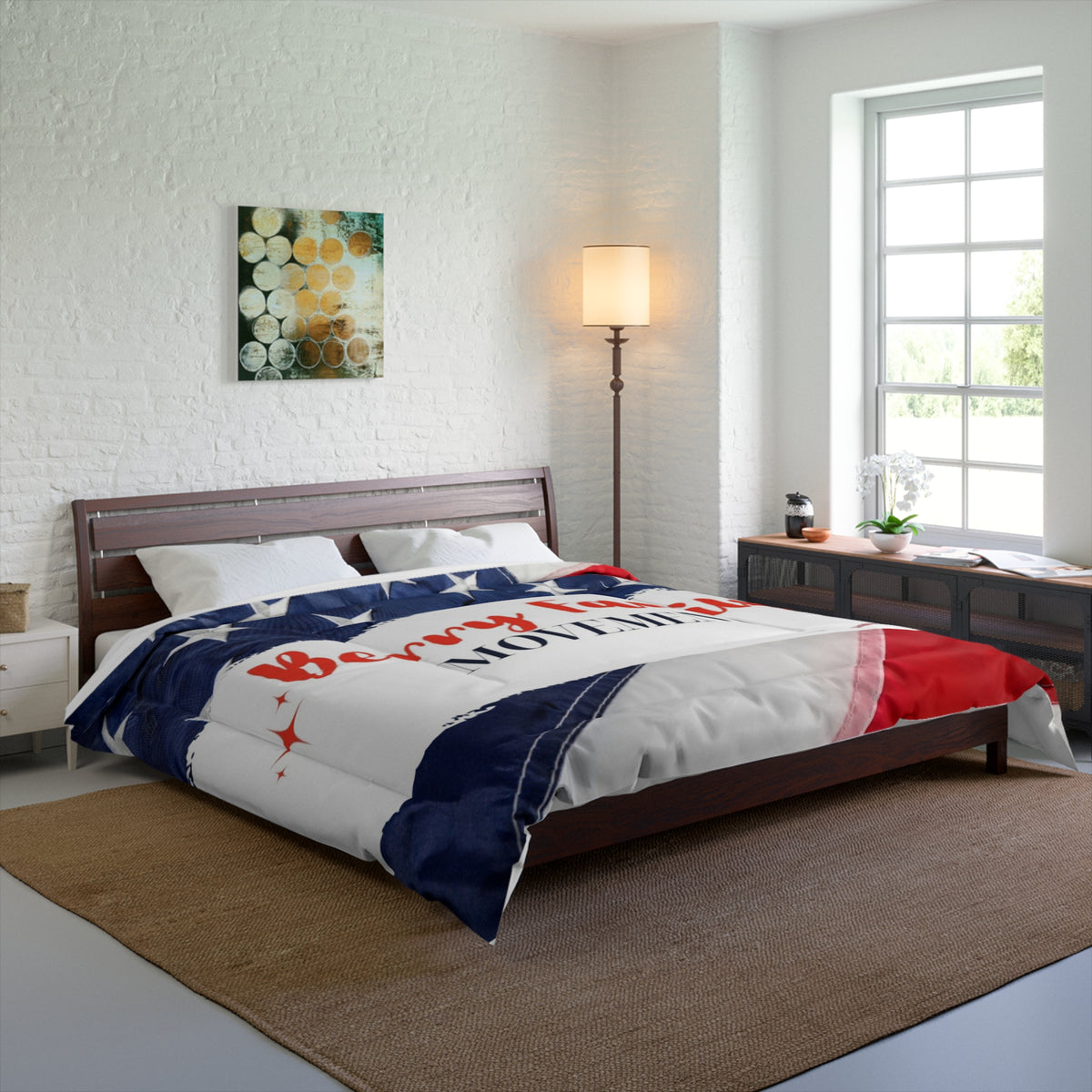 Berry Family Movement American Flag Comforter – Patriotic Family Bedding