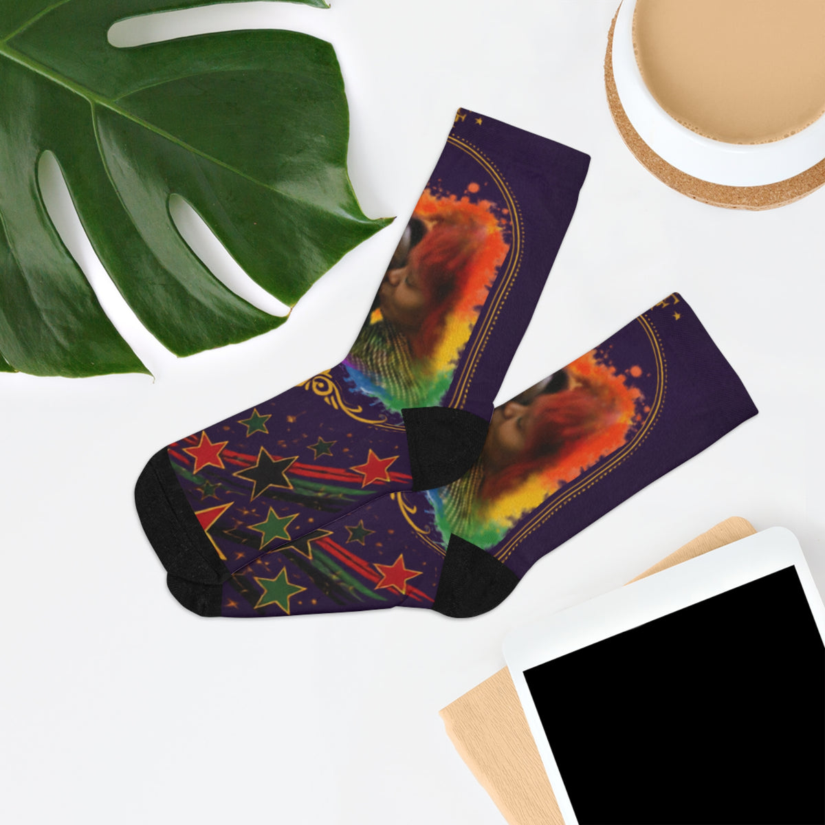 Personalized Photo Crew Socks — Custom Family Memory Recycled Poly Socks