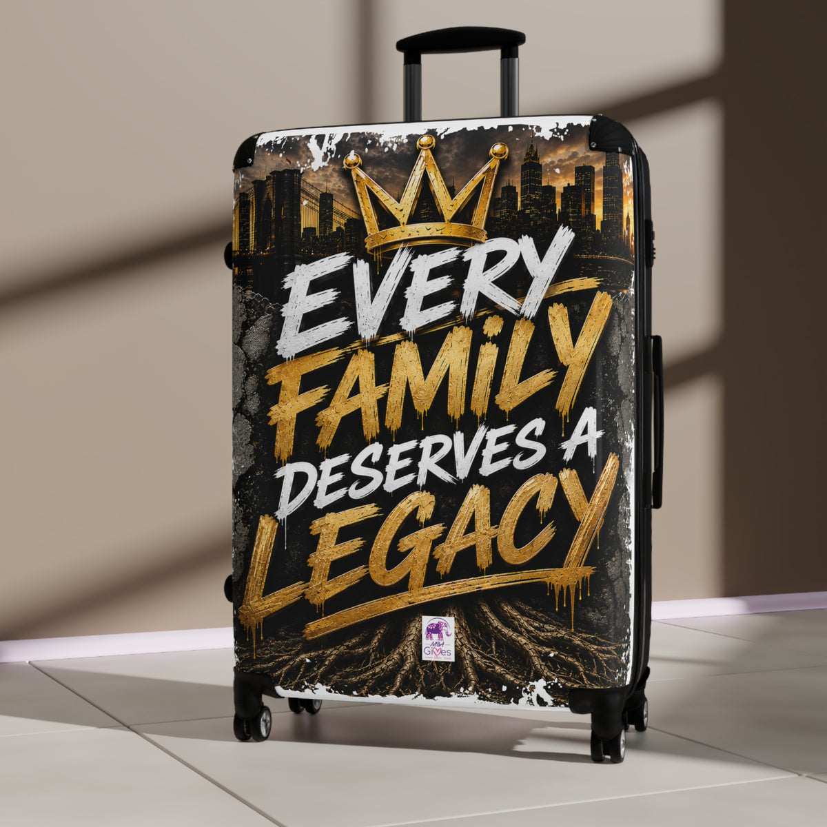 Suitcase – "Every Family Deserves a Legacy" Carry-On Luggage