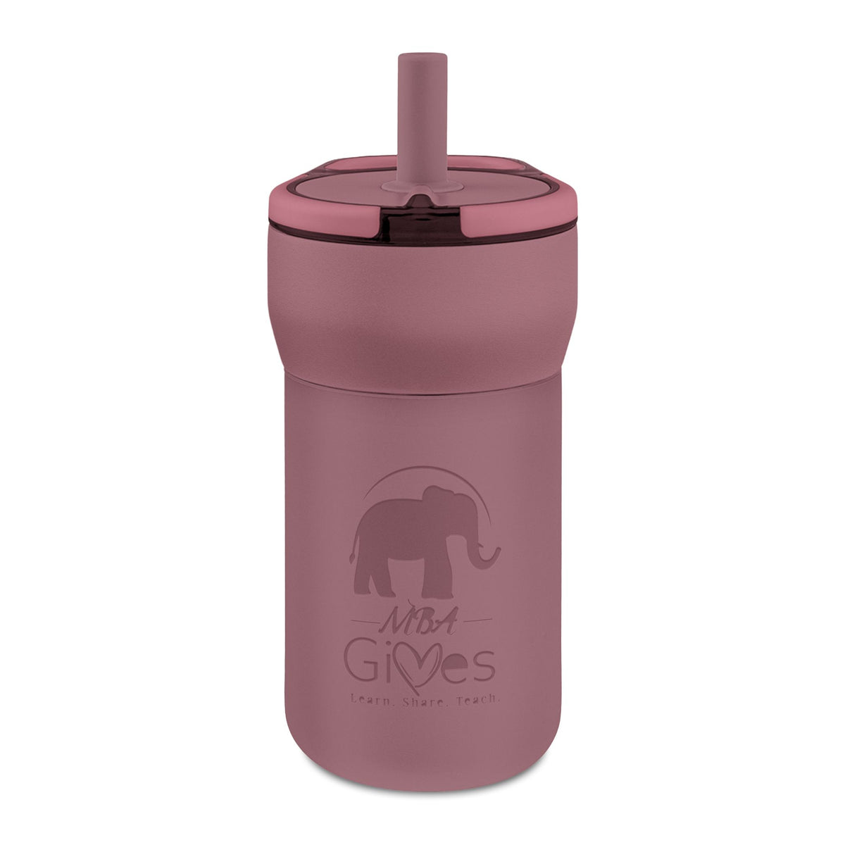 Kids 12oz Leakproof Straw Tumbler — Engravable Insulated Sippy Cup