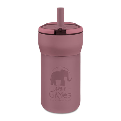 Kids 12oz Leakproof Straw Tumbler — Engravable Insulated Sippy Cup