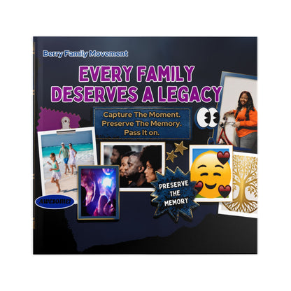 Family Legacy Hardcover Photo Book — "Every Family Deserves a Legacy" Memory Album