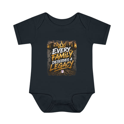 Baby Bodysuit — “Every Family Deserves a Legacy” Graphic Infant Onesie