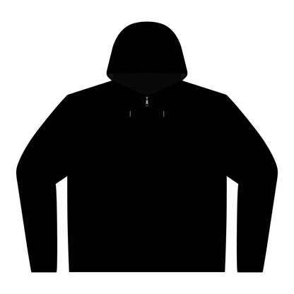 Canvas Hooded Jacket — Brown Zip Hoodie with Subtle 'B.F.M' Chest Graphic