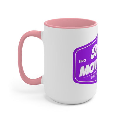 Berry Movement Accent Mug — Pink Interior Coffee Cup, Berry Family Movement Design