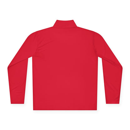 Quarter-Zip Pullover — Lavender Cat "Gives" Graphic