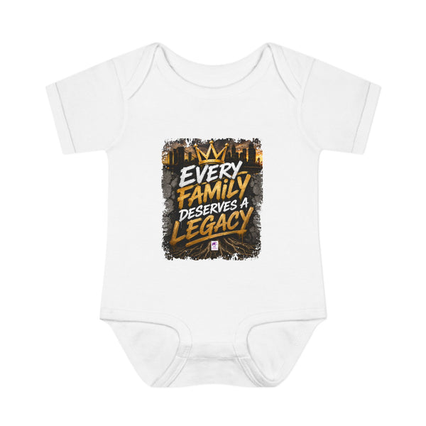 Baby Bodysuit — “Every Family Deserves a Legacy” Graphic Infant Onesie