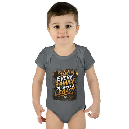 Baby Bodysuit — “Every Family Deserves a Legacy” Graphic Infant Onesie