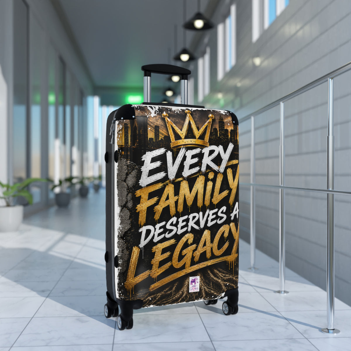 Suitcase – "Every Family Deserves a Legacy" Carry-On Luggage