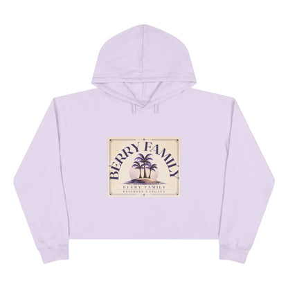 Berry Family Crop Hoodie — Vintage Palm Beach Logo Cropped Hoodie