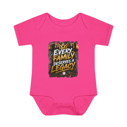 Baby Bodysuit — “Every Family Deserves a Legacy” Graphic Infant Onesie
