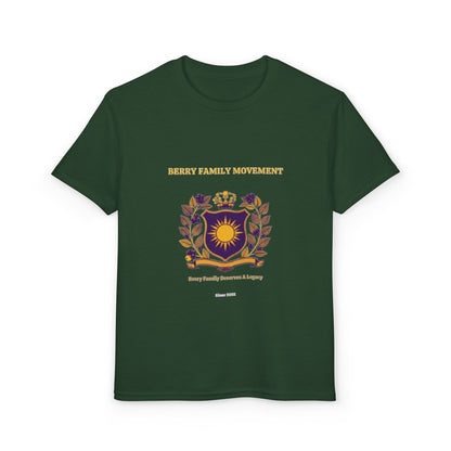 Youth Crest T‑Shirt — "Every Family Membership" Gold & Purple Emblem