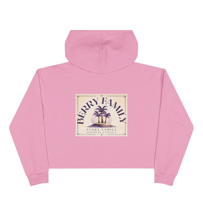 Berry Family Crop Hoodie — Vintage Palm Beach Logo Cropped Hoodie