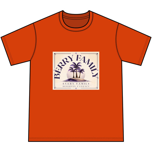 Youth Palm Graphic Tee — "Berry Family" Vintage Beach Vibe