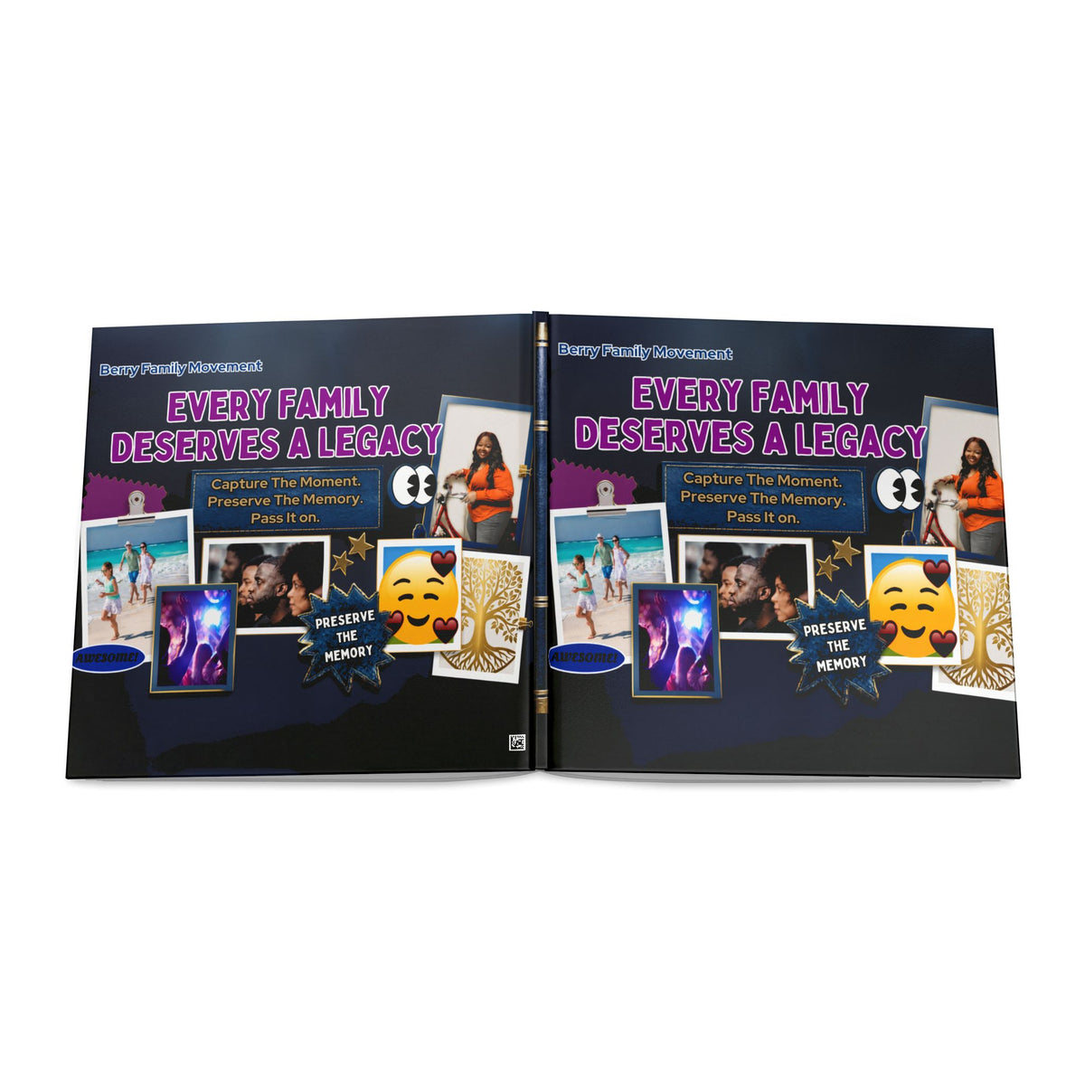 Family Legacy Hardcover Photo Book — "Every Family Deserves a Legacy" Memory Album