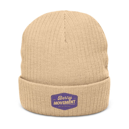Embroidered 'Get It Movin' Beanie - Ribbed Knit Winter Hat