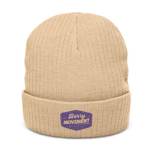 Embroidered 'Get It Movin' Beanie - Ribbed Knit Winter Hat