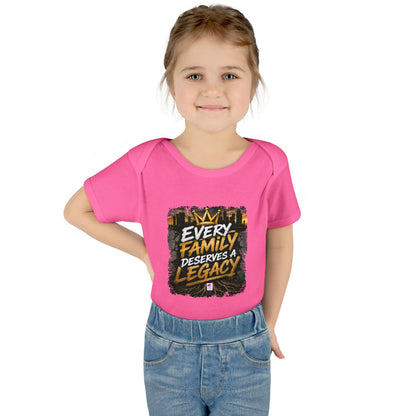 Baby Bodysuit — “Every Family Deserves a Legacy” Graphic Infant Onesie