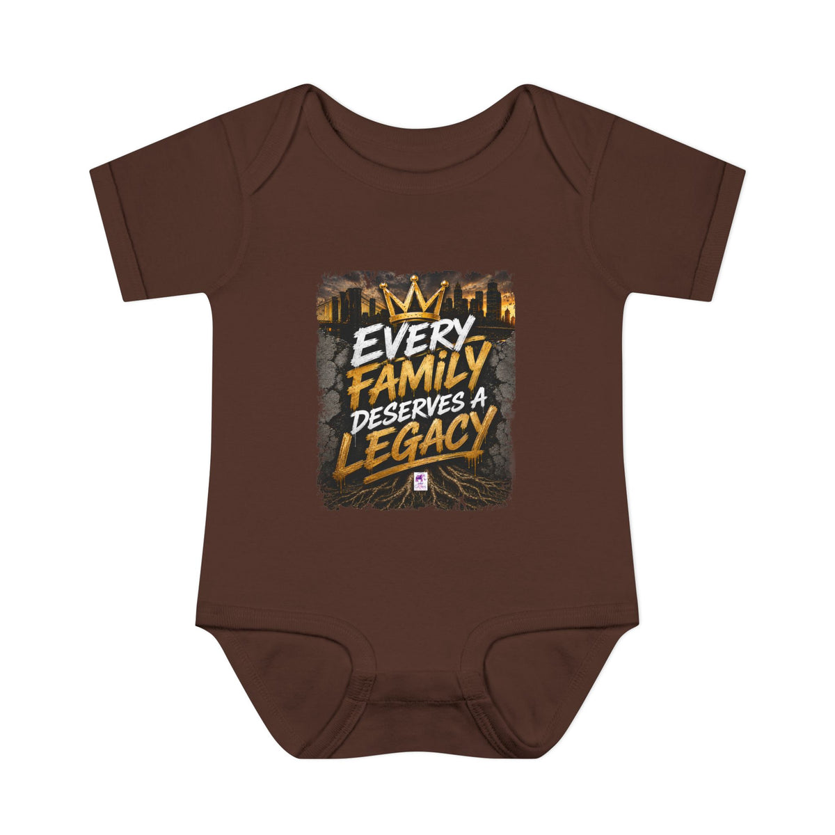 Baby Bodysuit — “Every Family Deserves a Legacy” Graphic Infant Onesie