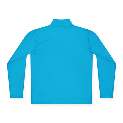 Quarter-Zip Pullover — Lavender Cat "Gives" Graphic