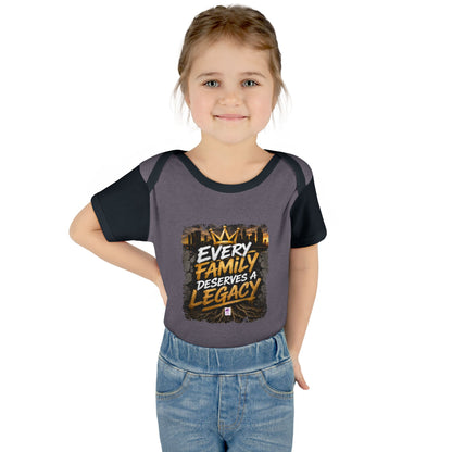 Baby Bodysuit — “Every Family Deserves a Legacy” Graphic Infant Onesie