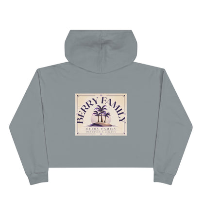 Berry Family Crop Hoodie — Vintage Palm Beach Logo Cropped Hoodie