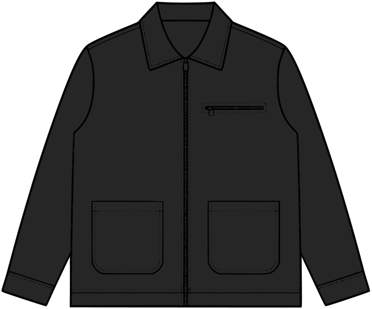 Canvas Heavy Jacket - Classic Brown Work Jacket with 'Berry' Chest Script