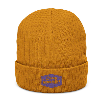 Embroidered 'Get It Movin' Beanie - Ribbed Knit Winter Hat