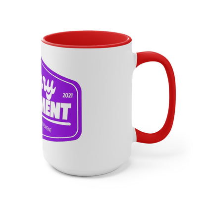 Berry Movement Accent Mug — Pink Interior Coffee Cup, Berry Family Movement Design