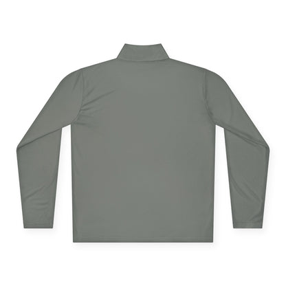 Quarter-Zip Pullover — Lavender Cat "Gives" Graphic