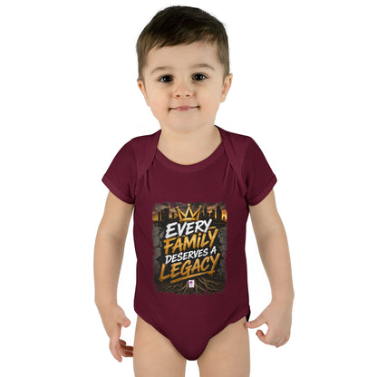 Baby Bodysuit — “Every Family Deserves a Legacy” Graphic Infant Onesie