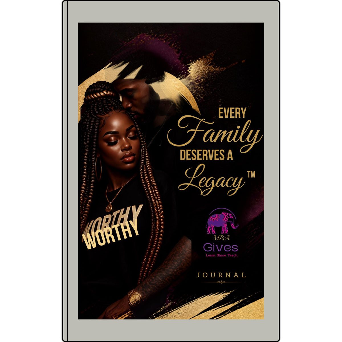 Legacy Vegan Leather Journal — "Every Family Deserves a Legacy" Engraved