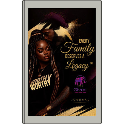 Legacy Vegan Leather Journal — "Every Family Deserves a Legacy" Engraved