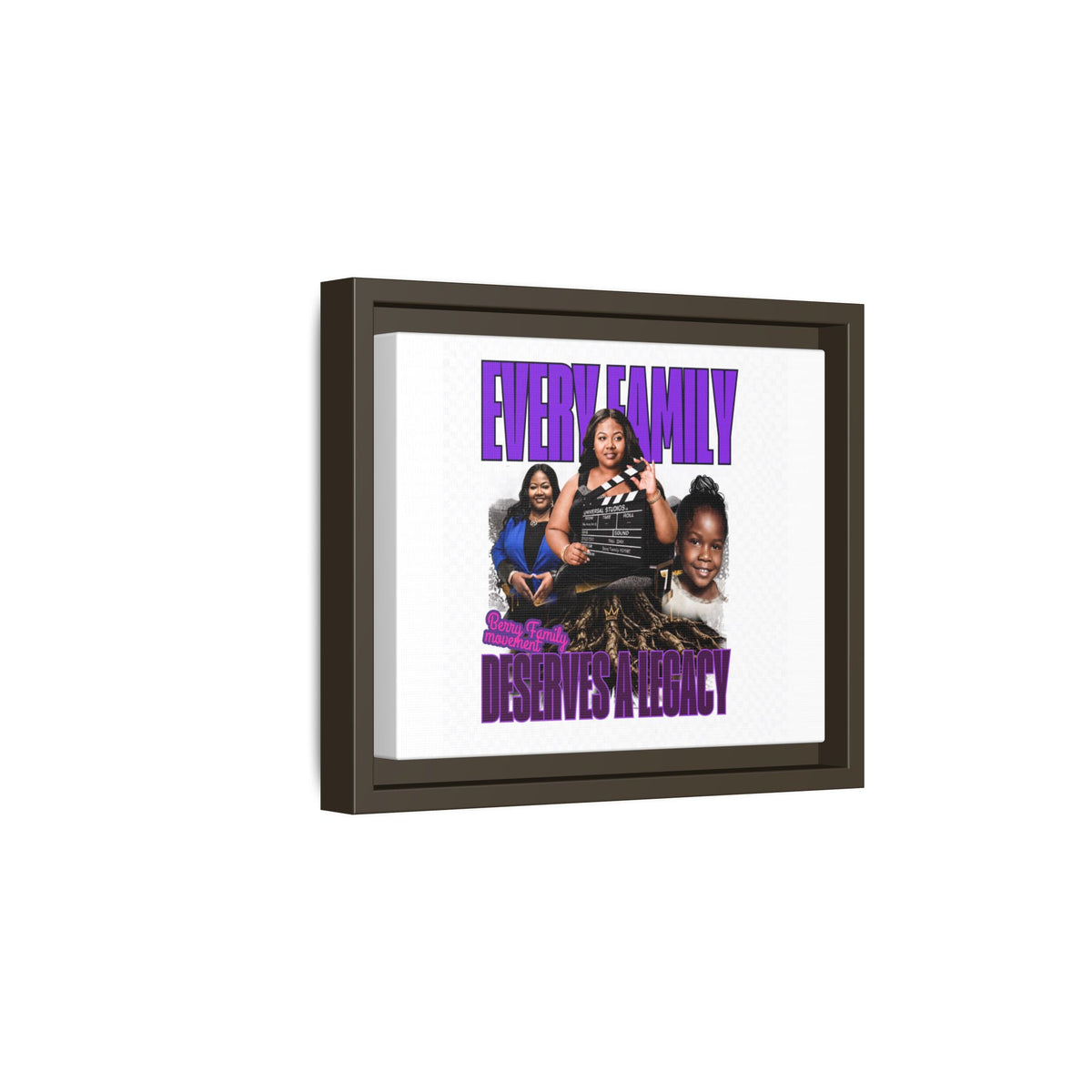 Framed Canvas Wall Art — "Every Family Deserves a Legacy" Inspirational Multi-Photo Print