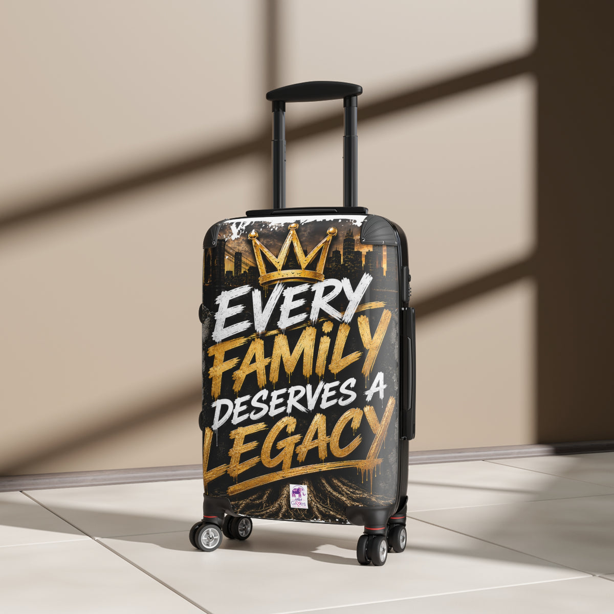 Suitcase – "Every Family Deserves a Legacy" Carry-On Luggage