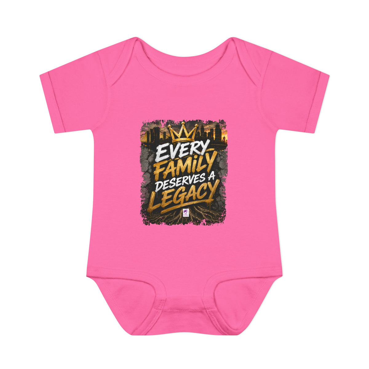 Baby Bodysuit — “Every Family Deserves a Legacy” Graphic Infant Onesie