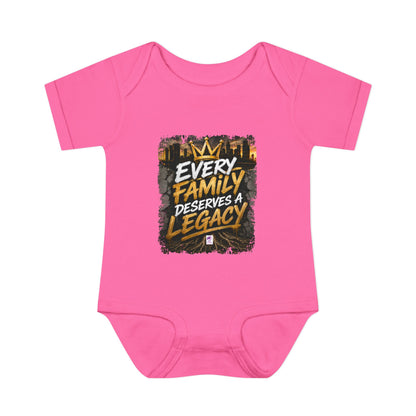 Baby Bodysuit — “Every Family Deserves a Legacy” Graphic Infant Onesie