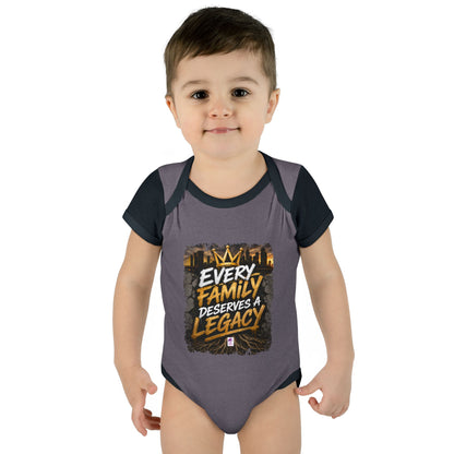Baby Bodysuit — “Every Family Deserves a Legacy” Graphic Infant Onesie