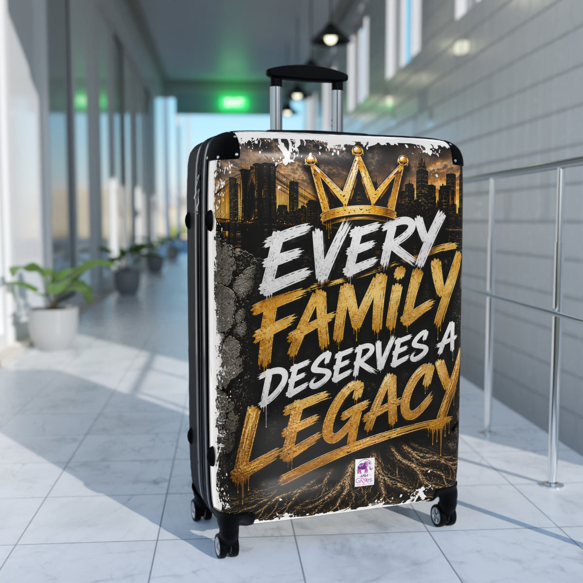 Suitcase – "Every Family Deserves a Legacy" Carry-On Luggage