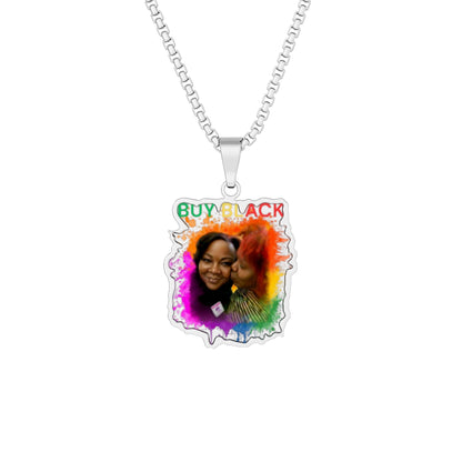 Custom Photo Pendant — Personalized Cutout Portrait Necklace