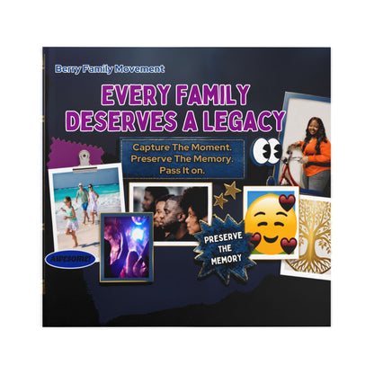 Family Legacy Hardcover Photo Book — "Every Family Deserves a Legacy" Memory Album
