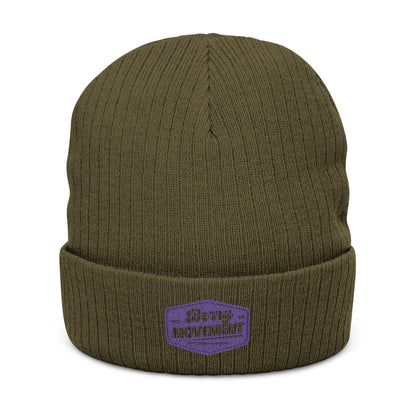 Embroidered 'Get It Movin' Beanie - Ribbed Knit Winter Hat