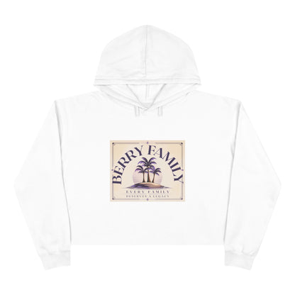 Berry Family Crop Hoodie — Vintage Palm Beach Logo Cropped Hoodie