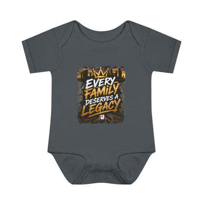 Baby Bodysuit — “Every Family Deserves a Legacy” Graphic Infant Onesie