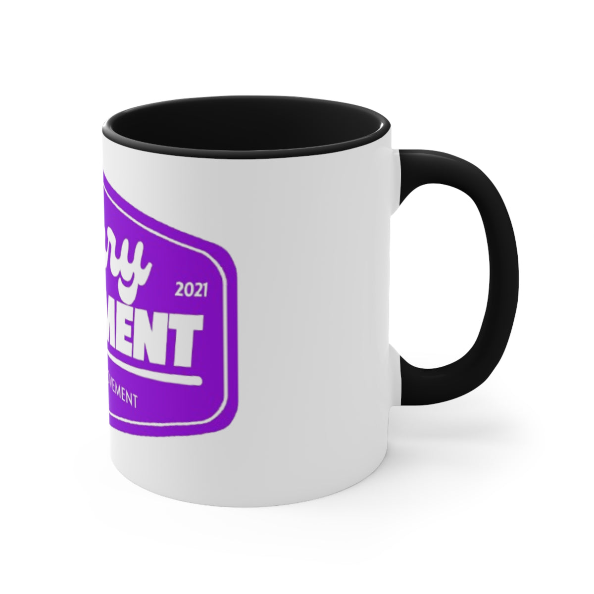 Berry Movement Accent Mug — Pink Interior Coffee Cup, Berry Family Movement Design