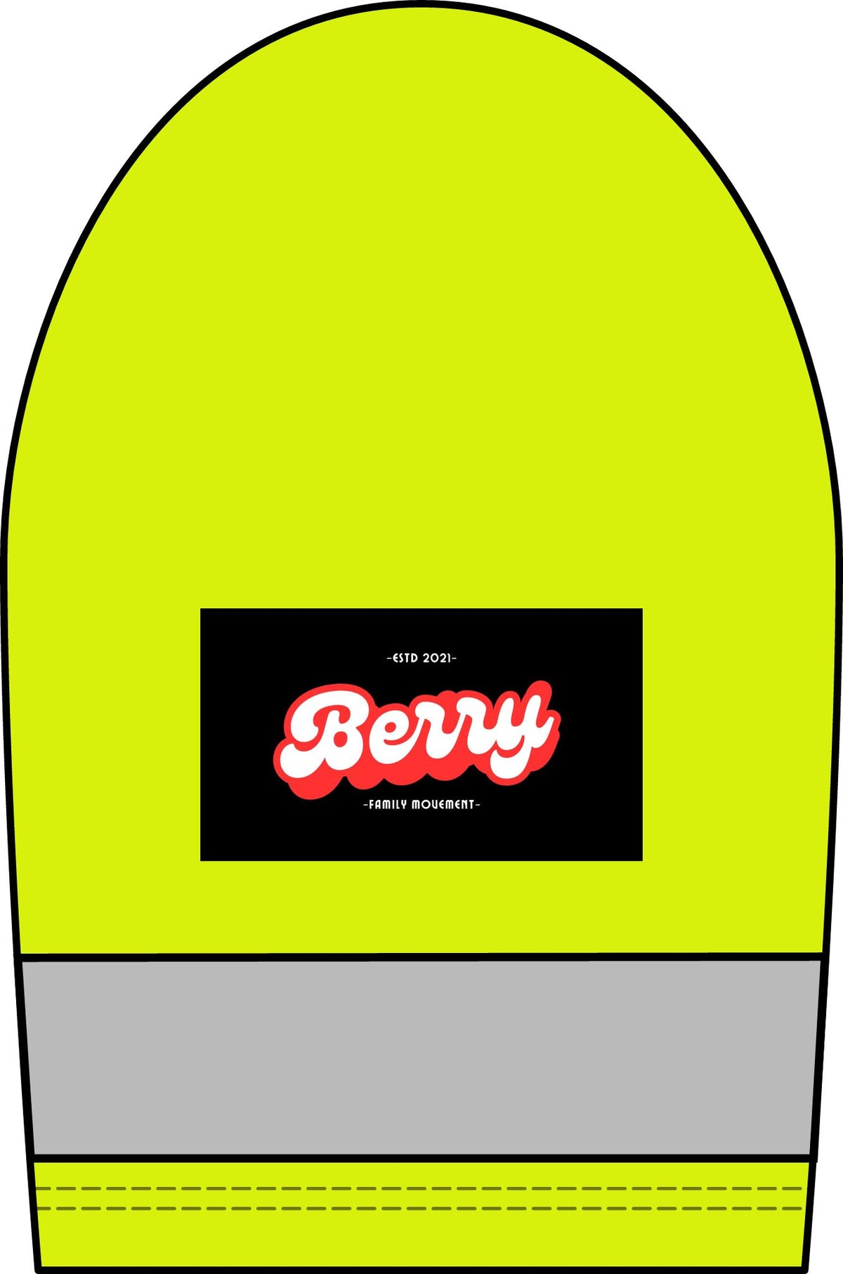 Hi-Vis Reflective Safety T-Shirt with "Berry" Logo