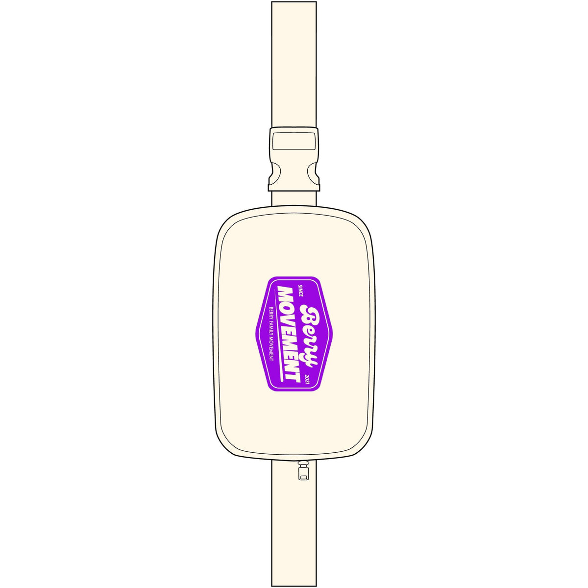 Explorer Sling Bag — Embroidered 'Brave' Crossbody Pack
